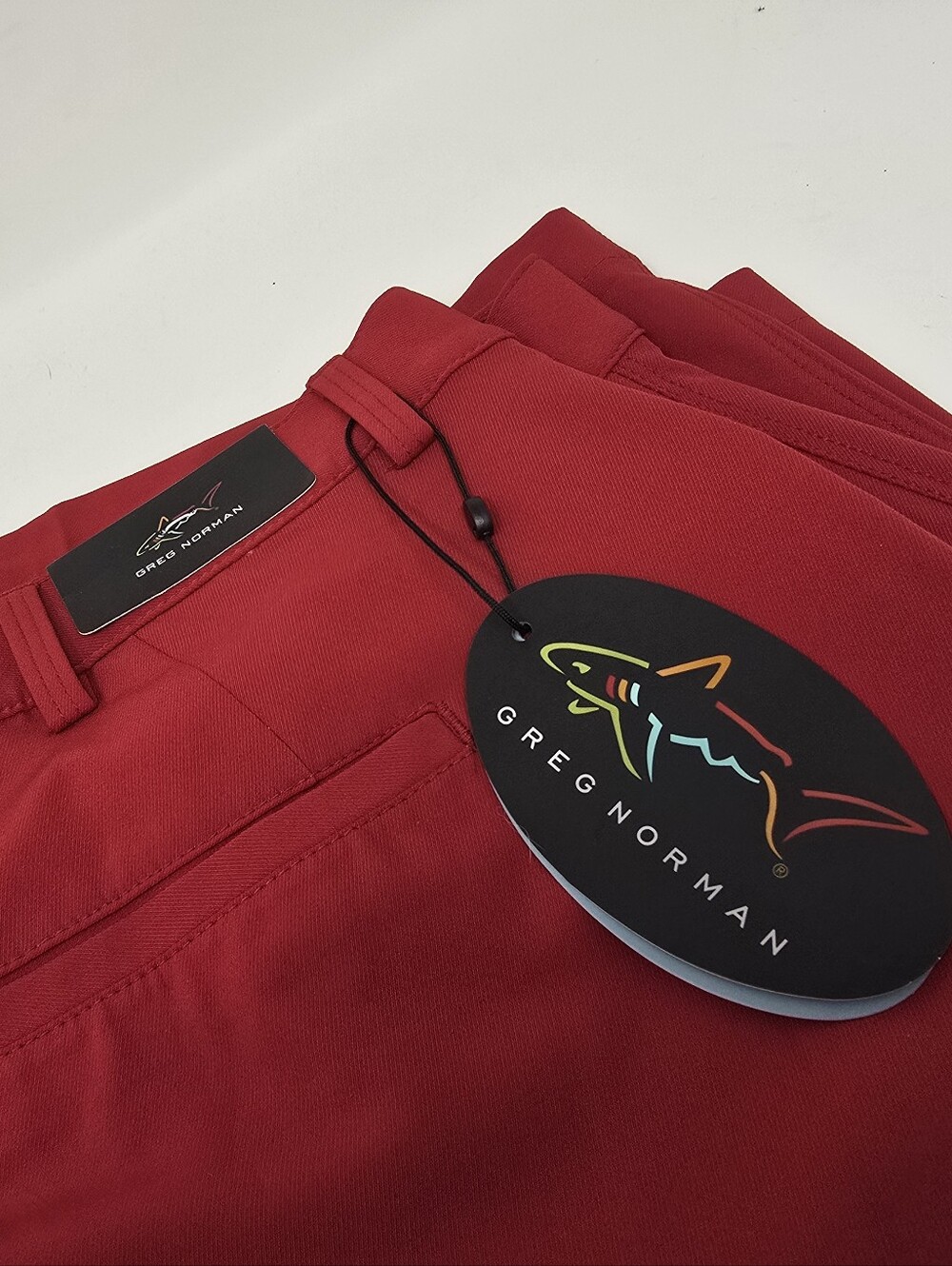 NWT Greg Norman Men's Golf Shorts Micro Lux ML75 in Red Size 42 Runs Large 44"